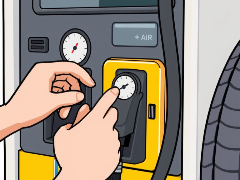 How To Inflate Tires At A Gas Station